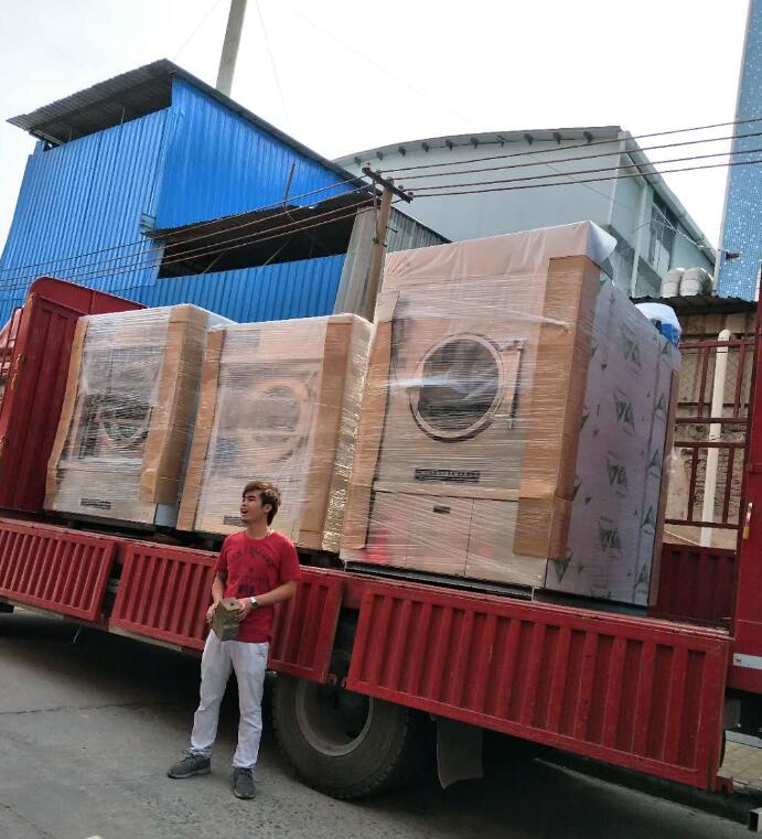 3台工业洗衣机发往深圳康乐医疗有限公司