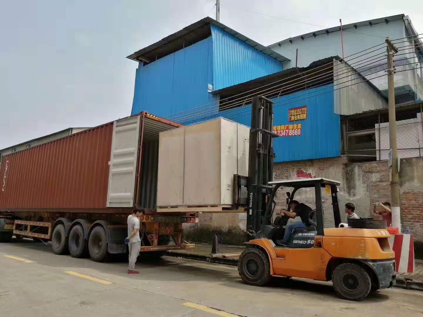 太子时代酒店订购的洗衣房设备顺利出货